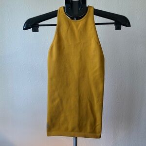 FP Movement by Free People Ribbed Tank Mustard/Gold XS/S